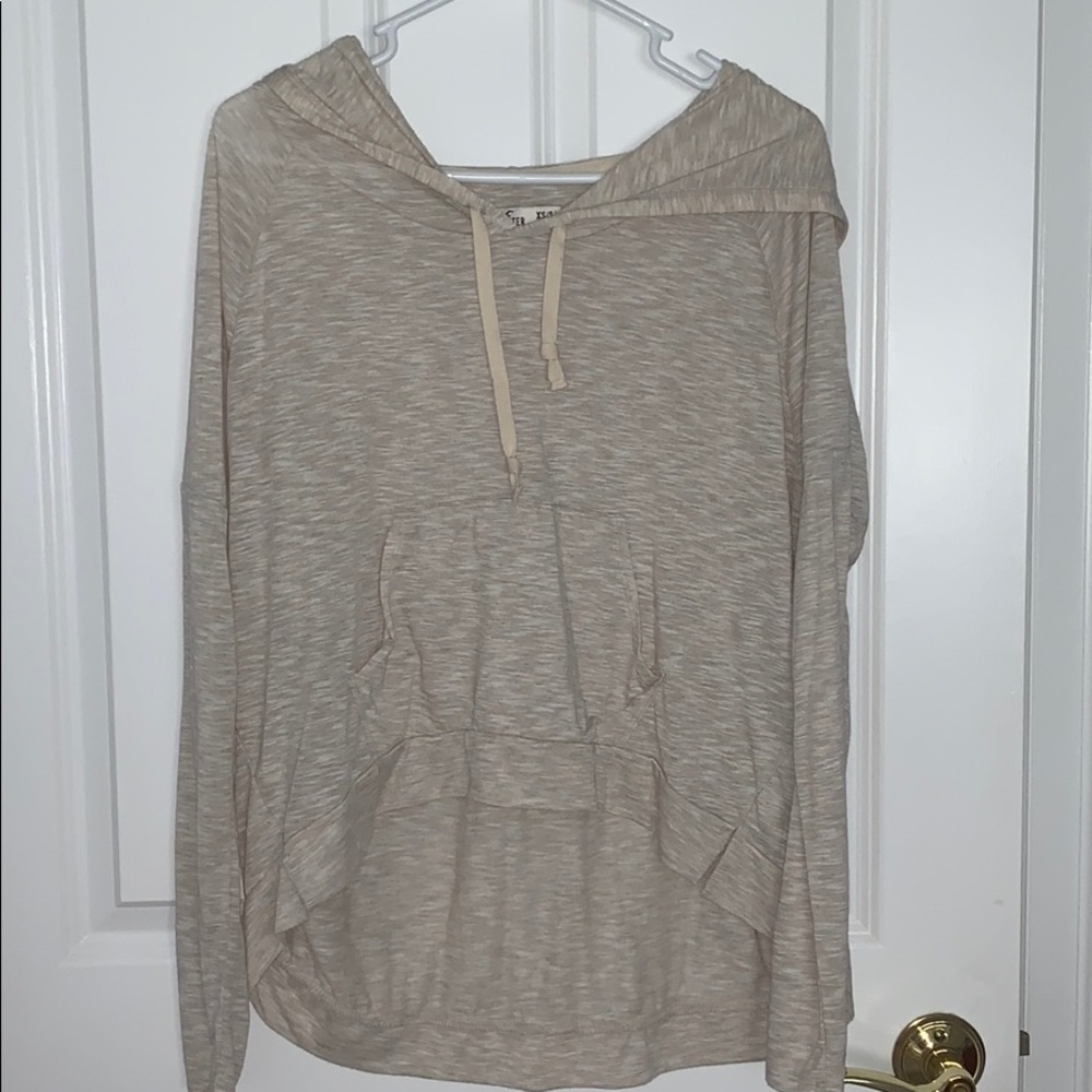 Tan Hollister hoodie